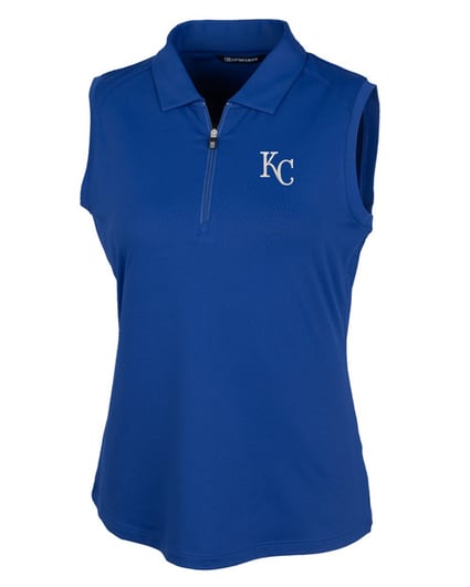 Kansas City Royals Cutter & Buck Forge Stretch Womens Sleeveless Polo