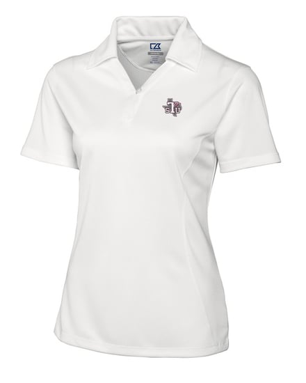 Texas Southern Tigers Cutter & Buck CB Drytec Genre Textured Solid Womens Polo