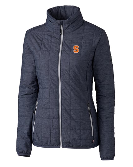 Syracuse Orange Cutter & Buck Rainier PrimaLoft® Womens Eco Insulated Full Zip Puffer Jacket