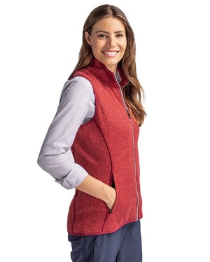 Cutter & Buck Mainsail Sweater Knit Women's Full Zip Vest