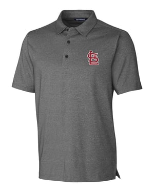 Mens Cutter and Buck Cardinals Stretch Polo