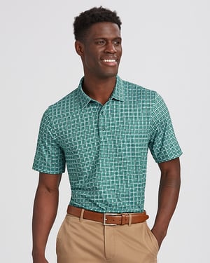 Pike Houndstooth Polo from Cutter & Buck