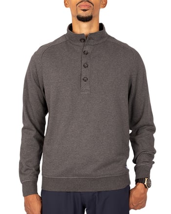 Cutter & Buck Saturday Cotton Blend Mens Mock Pullover Sweatshirt