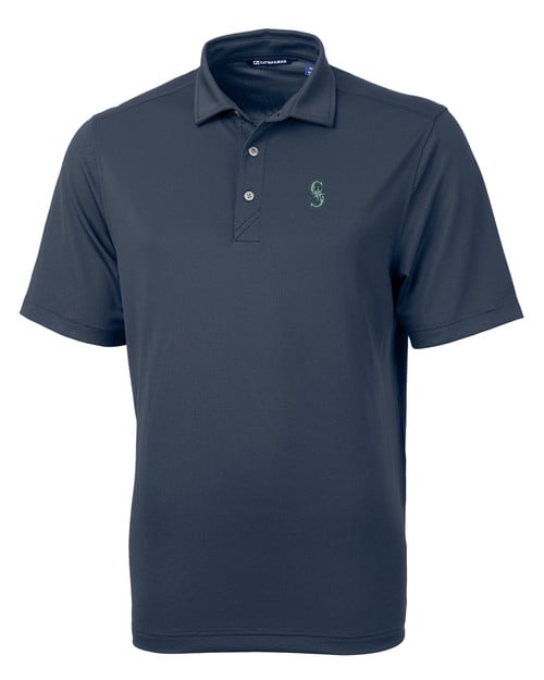 Seattle Mariners Cutter & Buck Virtue Eco Pique Recycled Mens Polo