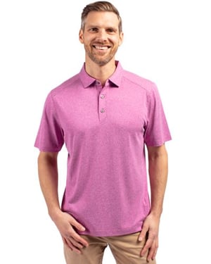 Gelato Heather Cutter & Buck Forge Eco Stretch Recycled Mens Polo
