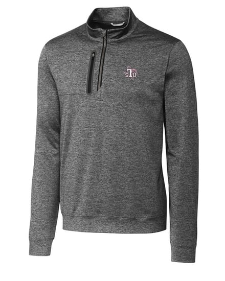 Texas Southern Tigers Cutter & Buck Stealth Heathered Quarter Zip Mens Pullover