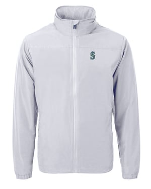 Seattle Mariners Cutter & Buck Charter Eco Recycled Mens Full-Zip Jacket