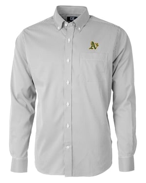 Men's Cutter and Buck Oakland Athletics Dress Shirt
