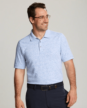 Cutter and Buck Mens Advantage Polo Space Dye in Lakeshore