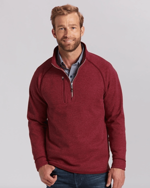 Cutter & Buck Mainsail Sweater-Knit Mens Half Zip Pullover Jacket
