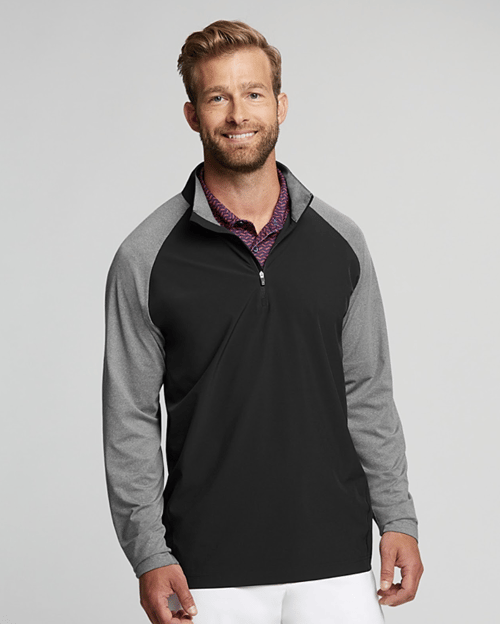 man wearing pullover with polo
