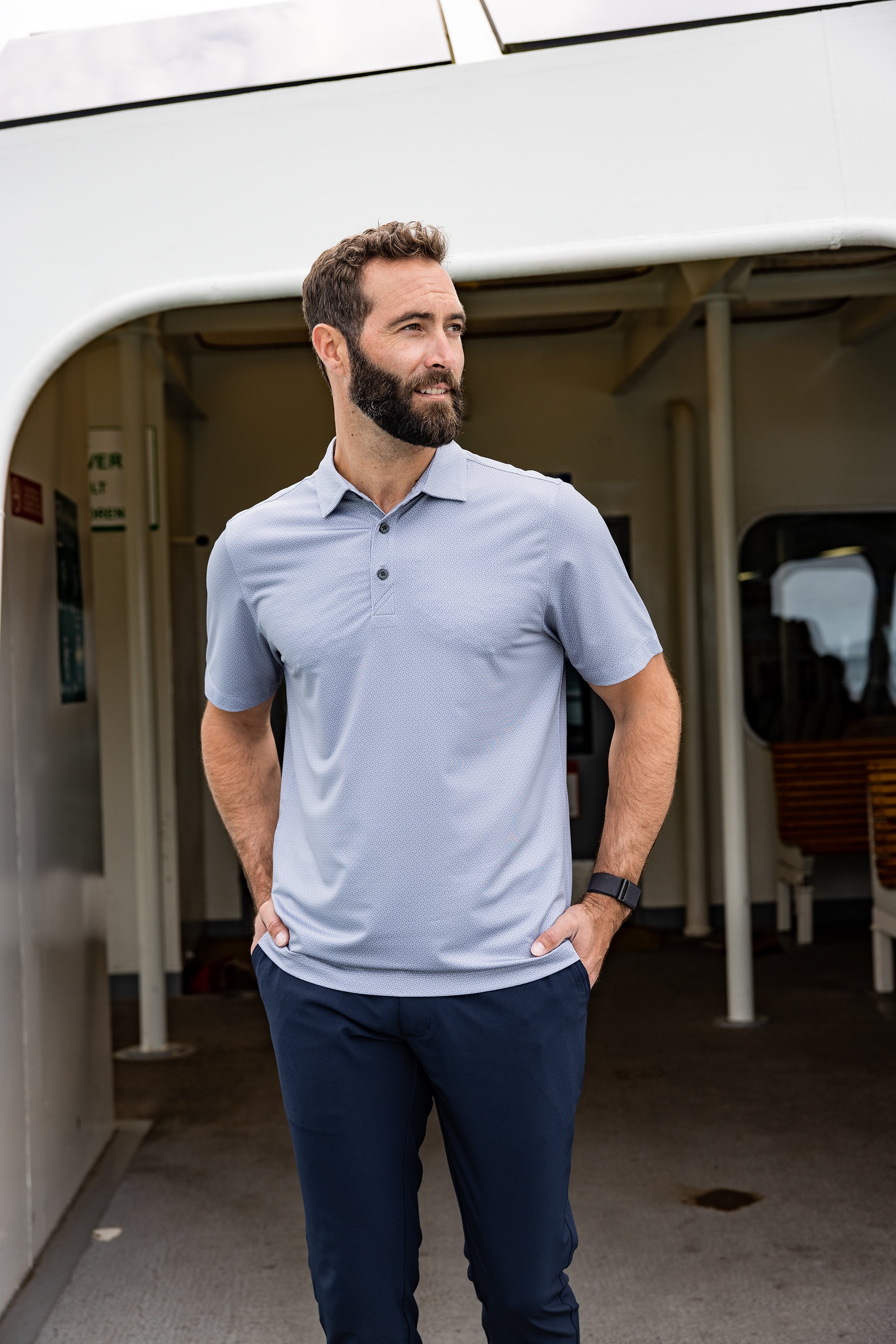 Men Knit Polo Shirt Short Sleeve Summer Business Casua Turn Down